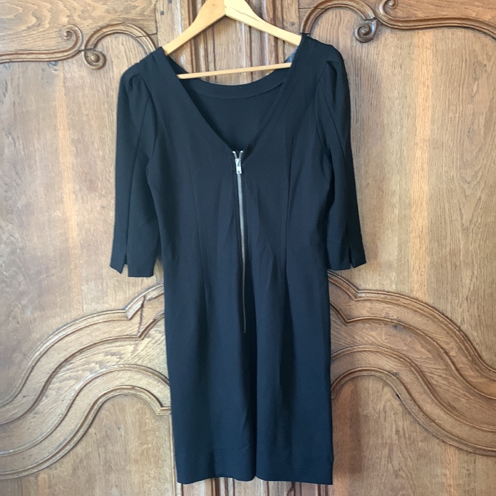 Pippa Black Knit Dress with Pockets/Zipper - Picture 6 of 10